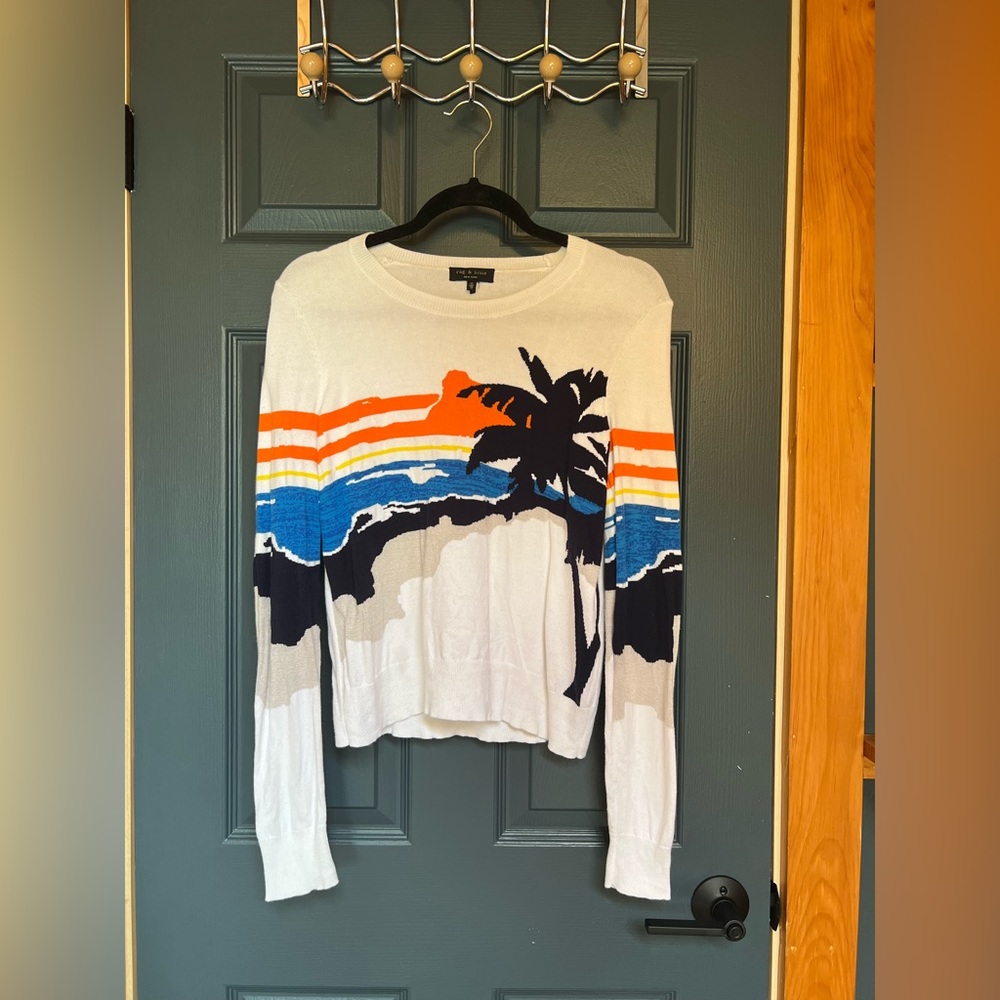 Rag & Bone Slim Fit Graphic Sweater